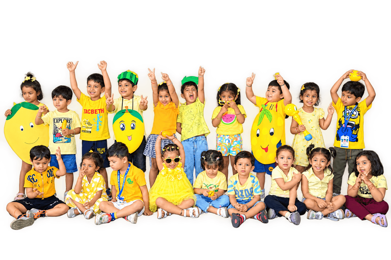 Junior Sri Sri Academy children celebrating together